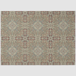 Papel De Seda Flores de aves textiles antiguas