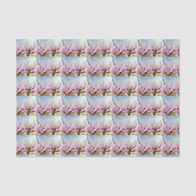 Papel De Seda Flores de Azalea Silvestre (Anverso)