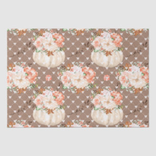 Papel De Seda Flores de calabaza boho