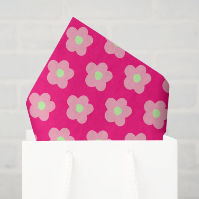 Papel De Seda Flores de cerezo en rosa (Bolsa de regalo)