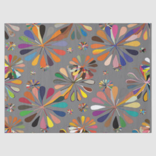 Papel De Seda Flores de colores múltiples cúpulas