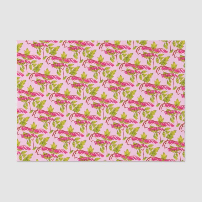 Papel De Seda flores de corazón sangrante (Anverso)