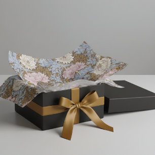 Papel De Seda Flores de crisantemo rosado William Morris