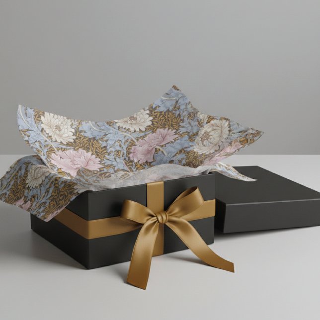 Papel De Seda Flores de crisantemo rosado William Morris (Subido por el creador)