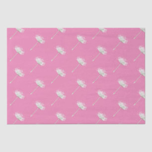 Papel De Seda Flores de Dandelion blanco rosado de moda