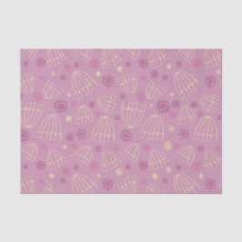 Papel De Seda Flores de encaje de la Reina Ana dibujadas en pape