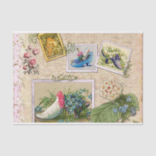 Papel De Seda Flores de época y calzoncillos de moda