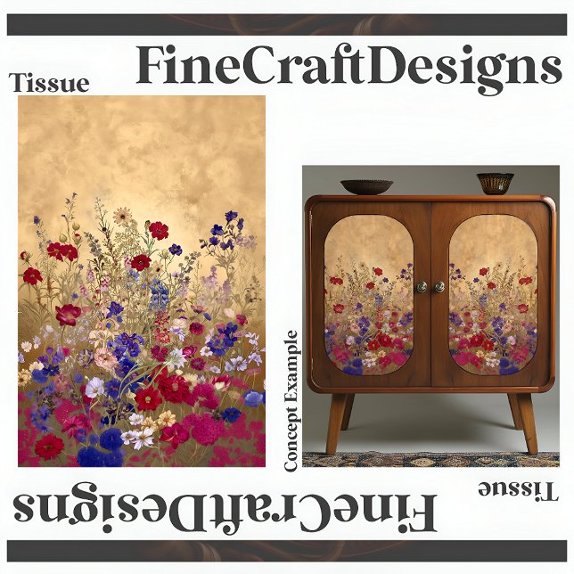 Papel De Seda Flores de Fantasía Imprimibles Fondo Dorado Derech (Subido por el creador)