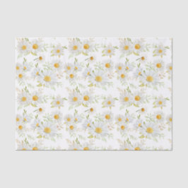 Papel De Seda Flores de flores de margarita desconchadas