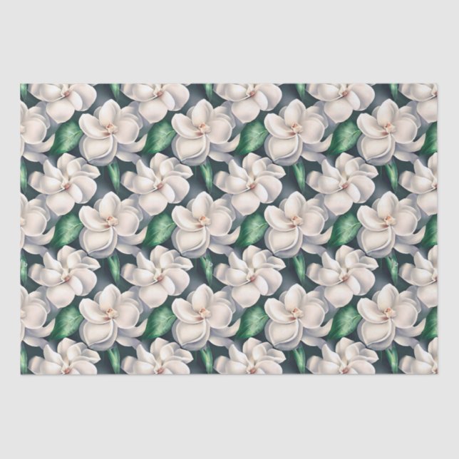 Papel De Seda Flores de Gardenia (Anverso)