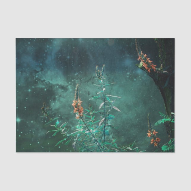 Papel De Seda Flores de hadas en la luna de jade (Anverso)