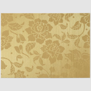 Papel De Seda Flores De Honeycomb De Oro Decoración Elegante Flo