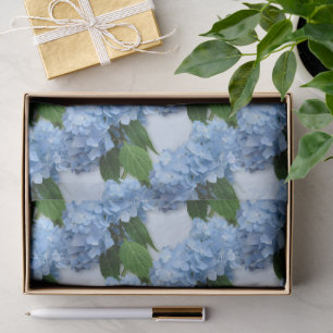Papel De Seda Flores de Hortensia Azules Reales para Boda