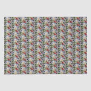 Papel De Seda Flores de invierno y Holly