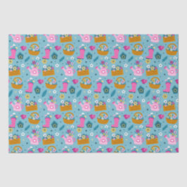 Papel De Seda Flores de jardín de primavera