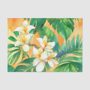 Papel De Seda Flores de jazmín delgadas