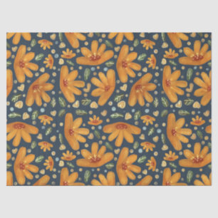 Papel De Seda Flores de Lujo Amarillas