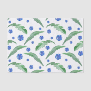 Papel De Seda Flores de maíz azul