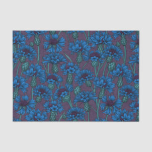 Papel De Seda Flores de maíz azules, flores silvestres