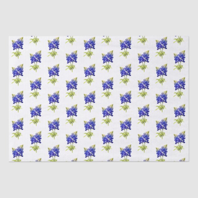 Papel De Seda Flores de mallas de Texas, (Anverso)