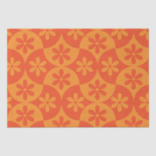 Papel De Seda Flores de Mandarina Naranja en Escallop de Mitad d