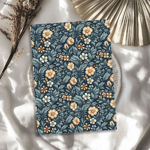 Papel De Seda Flores de marfil de durazno pastel inspiradas en W