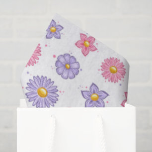 Papel De Seda Flores de margarita 