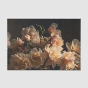 Papel De Seda Flores de melocotón etéreas al estilo de la Edad d