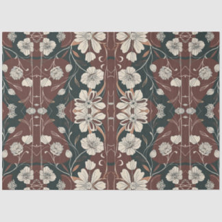 Papel De Seda Flores de Otoño Noir Decoupage