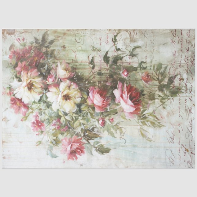 Papel De Seda Flores de pasión (Anverso)