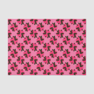Papel De Seda Flores de Poinsettia metalizado-9-Pink-Red-TISSUE 
