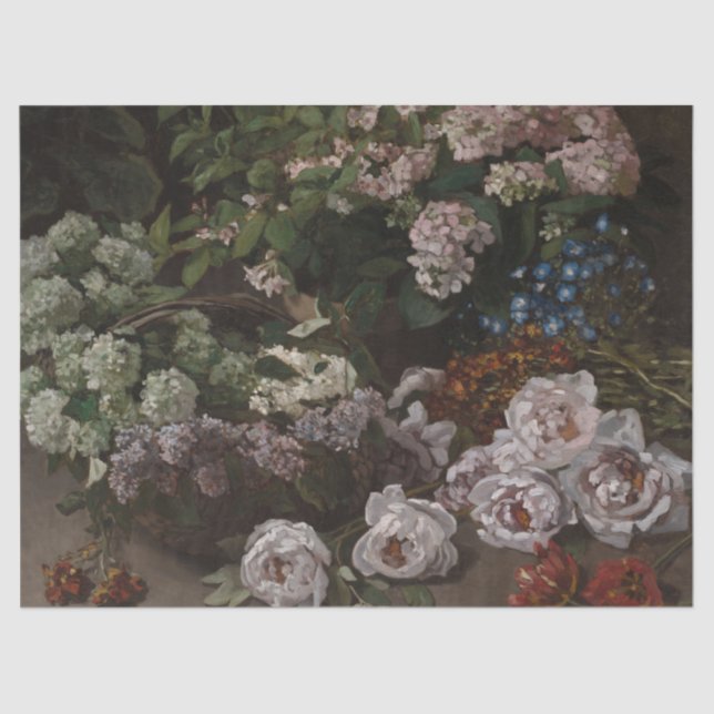 Papel De Seda Flores de primavera - Claude Monet (Anverso)