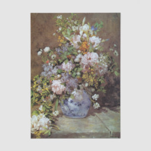 Papel De Seda Flores de primavera por Renoir