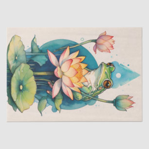 Papel De Seda Flores de rana de flores de Lotus