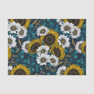 Papel De Seda Flores de sol y marea, jardín de verano 2
