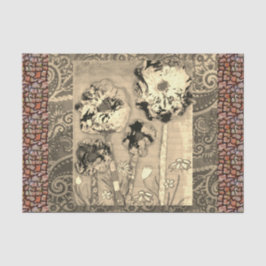 Papel De Seda Flores de tejidos 2