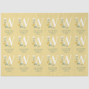 Papel De Seda Flores de venado amarillas Estadísticas iniciales