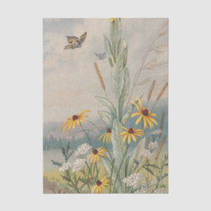 Papel De Seda Flores del Prado por Louis Prang