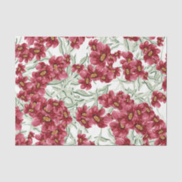 Papel De Seda Flores (Diseño 52 Serie Roja)