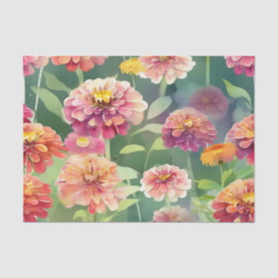 Papel De Seda Flores Dreamy Zinnia