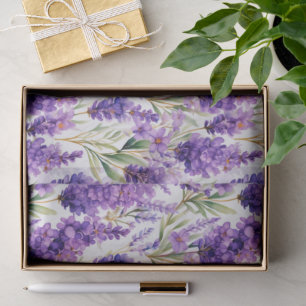Papel De Seda Flores elegantes de lavanda