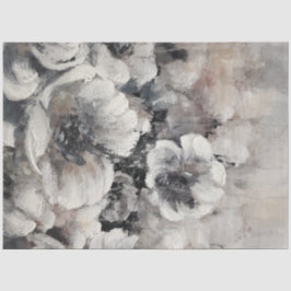 Papel De Seda Flores en carbón vegetal