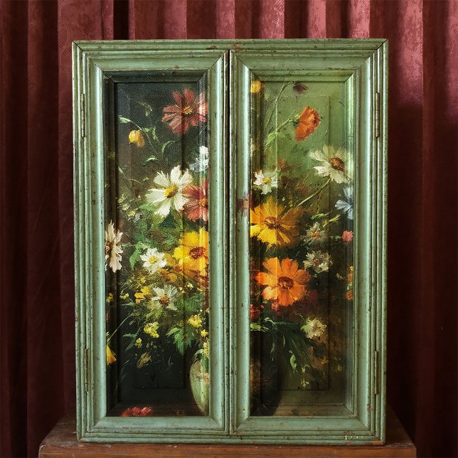 Papel De Seda Flores en una descomposición de pintura de aceite  (Subido por el creador)