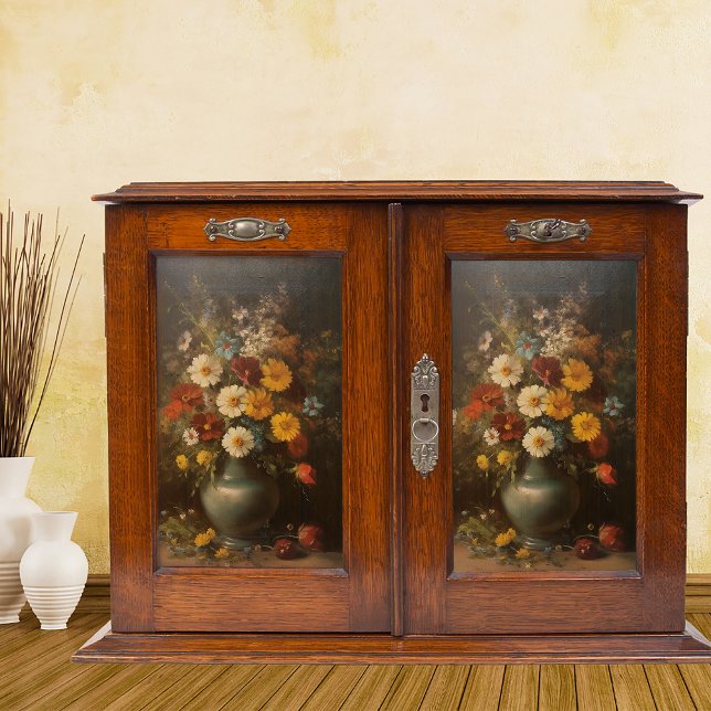 Papel De Seda Flores en una descomposición de pintura de aceite  (Subido por el creador)