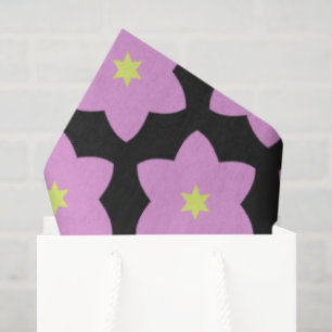 Papel De Seda flores estrella rosadas cvpa2