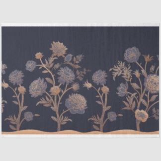 Papel De Seda Flores florecientes en una línea