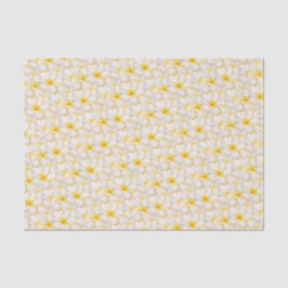 Papel De Seda Flores frangipani patrón de acuarela floral