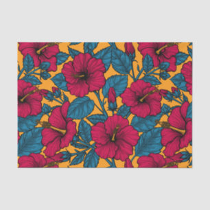 Papel De Seda Flores hibiscus