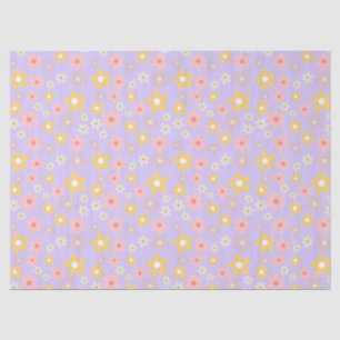 Papel De Seda Flores Ilustradas