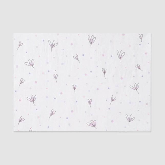 Papel De Seda Flores Lilac (Anverso)